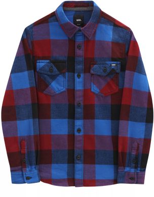 VANS BOX FLANNEL BOYS, pomegranate-nautical blue