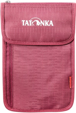 TATONKA NECK WALLET, bordeaux red