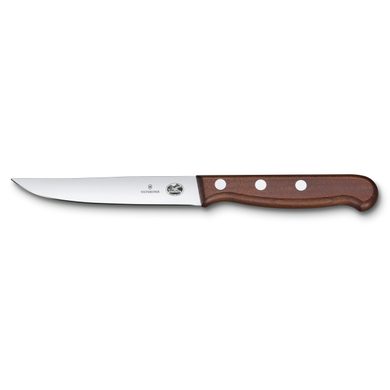 VICTORINOX steak knife-set, processed maple, straight, 12cm, 2 pcs gift box