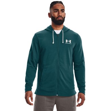 UNDER ARMOUR UA Rival Terry LC FZ, Green/white