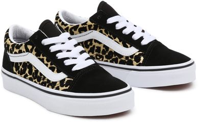 VANS UY OLD SKOOL, (FLOCKED LEOPARD) BLACK/TRUE WHITE