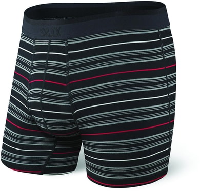 SAXX PLATINUM BOXER BRIEF FLY, Black/Tidal Stripe