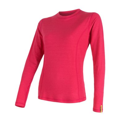 SENSOR MERINO DF ladies long sleeve shirt magenta