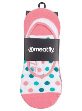 MEATFLY Meatfly Low Socks Triple Pack, White / Pink