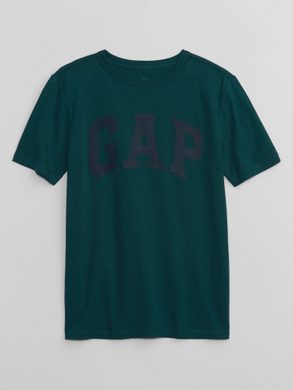 GAP 747794-03 Dětské tričko s logem Zelená