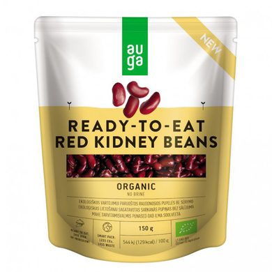 AUGA Organic RTE Red beans without infusion 150g