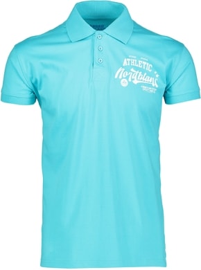 NORDBLANC NBFMT5941 PARTICAL bazénově modrá - pánské tričko s límečkem