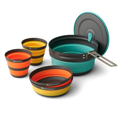 SEA TO SUMMIT Frontier UL Collapsible Pot Cook Set w/ 2.2L Pot - [2P] [5 Piece]