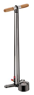 LEZYNE ALLOY FLOOR DRIVE TALL SILVER/HI GLOSS