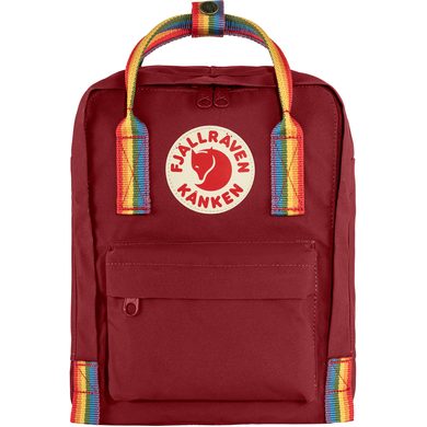 FJÄLLRÄVEN Kånken Rainbow Mini 7 Ox Red-Rainbow Pattern