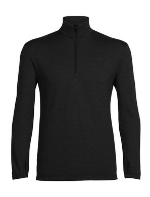 ICEBREAKER M 200 Zone LS Half Zip, BLACK