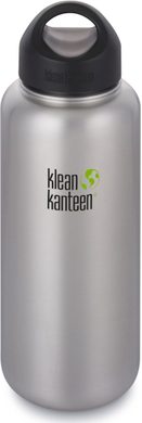 KLEAN KANTEEN Wide w/Wide Loop Cap 1182 ml, brushed stainless