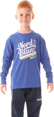 NORDBLANC NBFKT5974S SHOW modrý gepard - dětské tričko