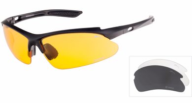 RELAX R5314B Mosera - Sportovní sluneční brýle černé