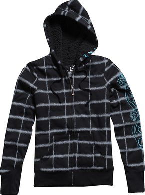 FOX 55074 001 FRAMED SHERPA Women's hoodie with zipper