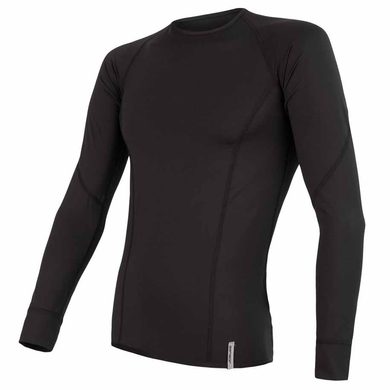 SENSOR COOLMAX TECH men's long sleeve shirt black