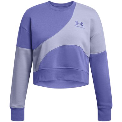 UNDER ARMOUR Essential Fleece Crop Crew, Starlight / Celeste / Starlight