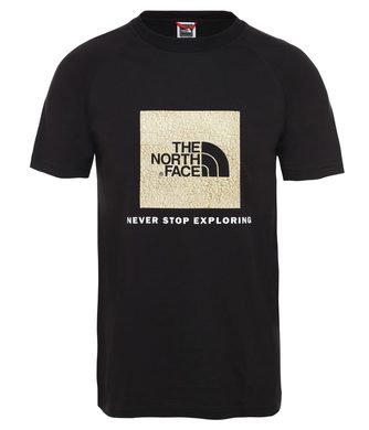 THE NORTH FACE M S/S RAG RED BOX TE, TNFBLCK/TNFWHITESHERPAPRT