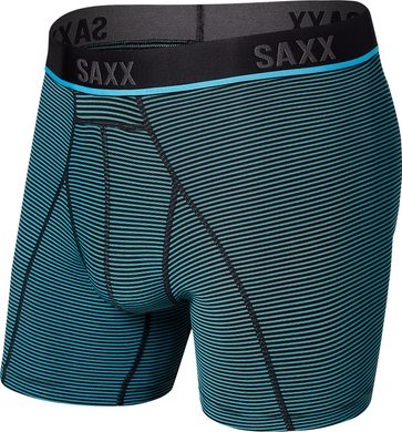 SAXX KINETIC HD BOXER BRIEF cool blue feed stripe