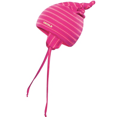 DEVOLD Breeze Baby Cap fuchsia stripes