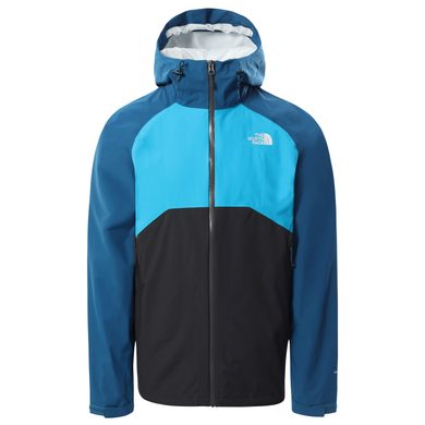 THE NORTH FACE M STRATOS JACKET, Asphalt Grey-Moroccan Blue-Meridian Blue