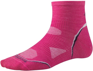 SMARTWOOL PhD Cycle Ultra Light Mini, bright pink - dámské cyklistické ponožky