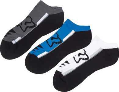 FOX Perf No Show Socks - 3 Pack Maui Blue