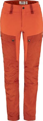 FJÄLLRÄVEN Keb Trousers Curved W Short Cabin Red-Rowan Red