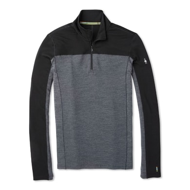 SMARTWOOL M MERINO SPORT 250 LS 1/4 ZIP, black