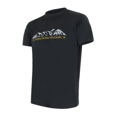 SENSOR COOLMAX FRESH PT MOUNTAINS men's shirt black