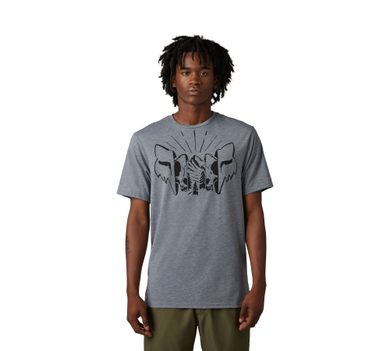 The Format Ss Tech Tee, Heather Graphite