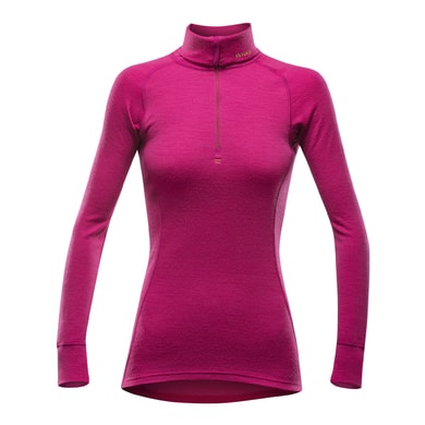 DEVOLD Duo Active Woman Zip Neck Cerise