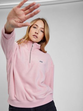 GAP 519487-01 Fleece mikina se zipem Růžová