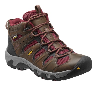 KEEN Koven Mid WP brown/zinfandel - dámské trekingové boty