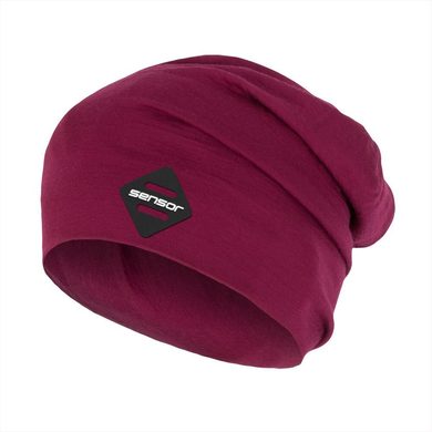 SENSOR MERINO WOOL cap, lilla