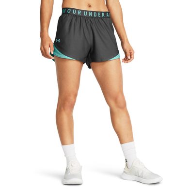 UNDER ARMOUR Play Up Shorts 3.0, Castlerock / Radial Turquoise / Radial Turquoise