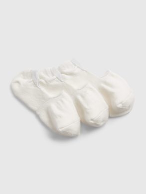 GAP 542785-00 Neviditelné ponožky, 3 páry Bílá