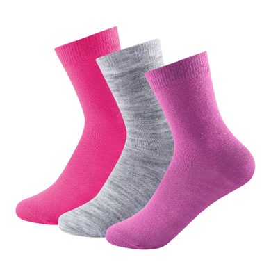 DEVOLD Daily light kid sock 3pk girl mix