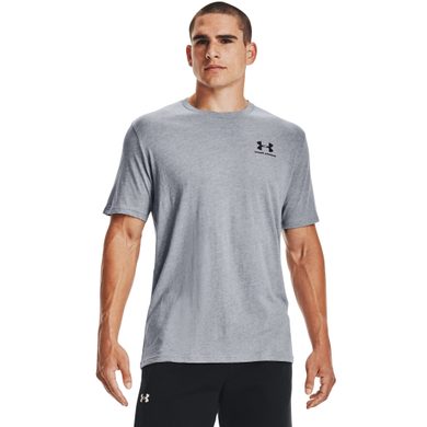 UNDER ARMOUR SPORTSTYLE LEFT CHEST SS, Gray