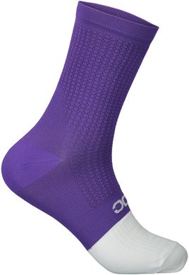 POC Flair Sock Mid Sapphire Purple/Hydrogen White