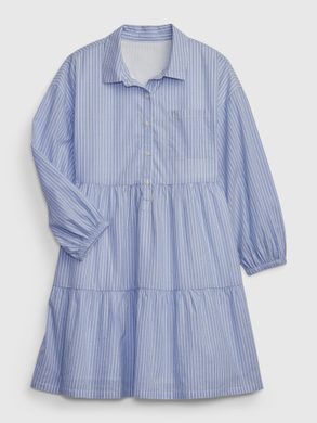 GAP 511044-00 Dětské pruhované šaty Modrá