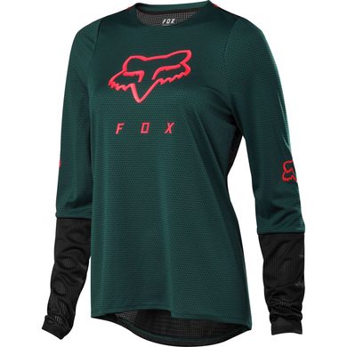 FOX W Defend Ls Jersey, dark green