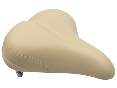 TREK Saddle Trek Fashion 8019 Cream w/Metal Springs