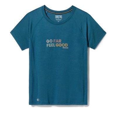 SMARTWOOL W ACTIVE UL GO FAR FEEL GOOD GR SS TEE, twilight blue