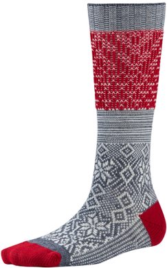 SMARTWOOL W Snowflake Flurry, medium gray heather