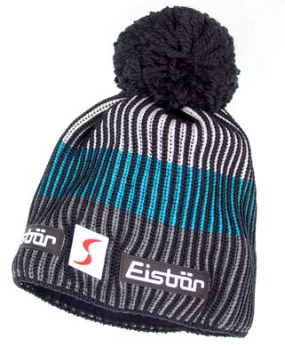 EISBÄR New Star Pompon MÜ SP, schwarz/anthrazit/iceocean/white