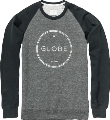 GLOBE Windsor Crew Black Marle - Pánské  mikina