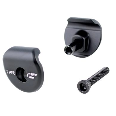 TREK 2-bolt Seatpost Saddle Clamp Ears 7x7, black