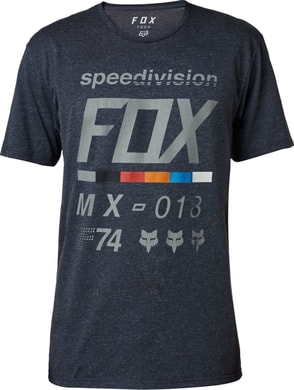 FOX Draftr SS Tech Tee Heather Midnight