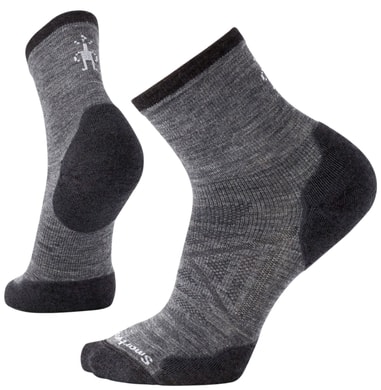 SMARTWOOL PHD RUN COLD WEATHER MID CREW, medium gray